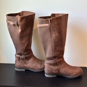 Lane Bryant Over the Knee Brown Boots Size 10 EW (Extra Wide)